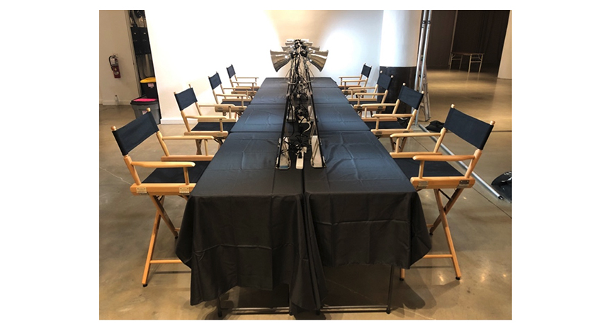 New York Fashion Week back of house setup