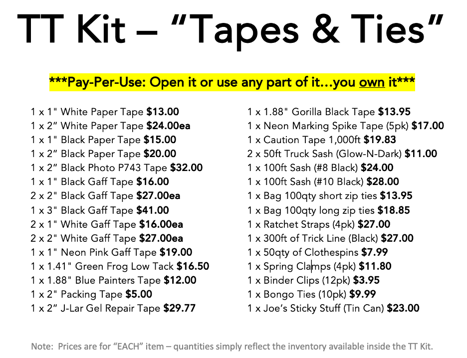 TT Kit - "Tapes & Ties"